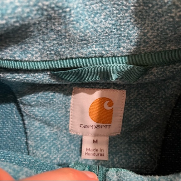 Carhartt Kentwood Fleece Vest Blue Women's Medium 8 10 Pockets Stand Collar - Picture 4 of 5
